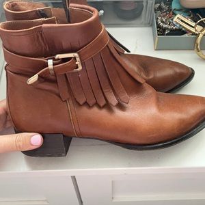 All leather made in Italy ankle boots